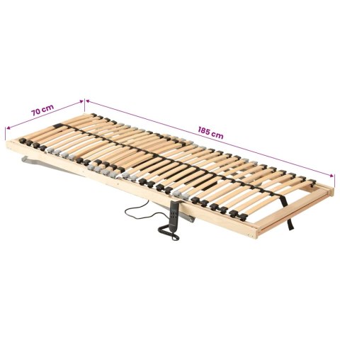 VidaXL Stelaż z listew Brązowy 70 x 190 cm Drewno bukowe