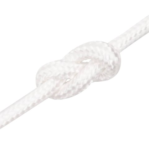 LINKA ŻEGLARSKA, BIAŁA JEDNOLITA, 6 MM, 250 M, POLIPROPYLEN