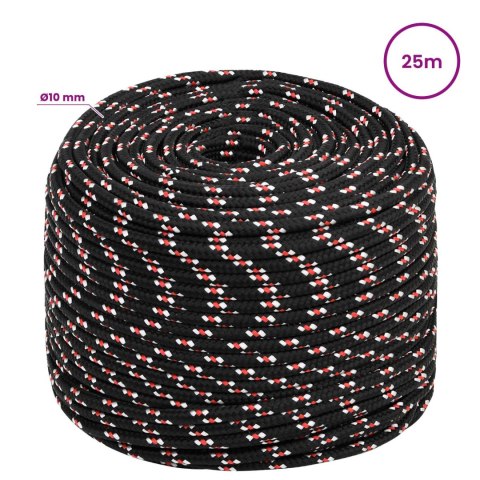 WIELOFUNKCYJNA LINA GOSPODARCZA 10 MM 25 M CZARNY I CZERWONY PP