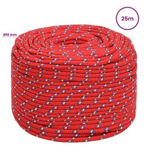 WIELOFUNKCYJNA LINA GOSPODARCZA 10 MM 25 M CZERWONY PP