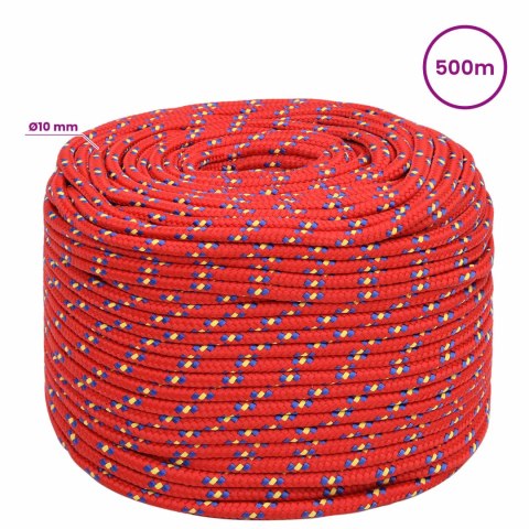 WIELOFUNKCYJNA LINA GOSPODARCZA 10 MM 500 M CZERWONY PP