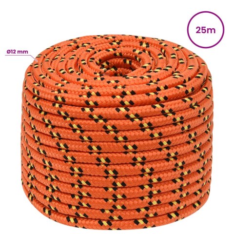 WIELOFUNKCYJNA LINA GOSPODARCZA 12 MM 25 M POMARAŃCZOWY PP