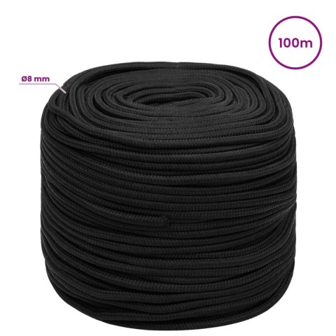 WIELOFUNKCYJNA LINA GOSPODARCZA 8 MM 100 M CZARNY PP