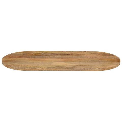 BLAT STOŁU, 140X60X3,8 CM, OWALNY, LITE DREWNO MANGO