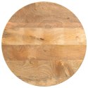 BLAT STOŁU, Ø 40X3,8 CM, OKRĄGŁY, SUROWE LITE DREWNO MANGO