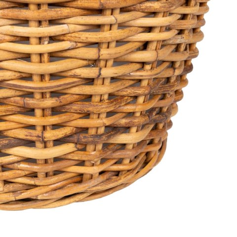 KOSZ NA ROŚLINY GENDT 2 SZT. NATURALNY BRĄZ RATTAN KUBU
