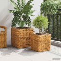 KOSZ NA ROŚLINY GENDT 2 SZT. NATURALNY BRĄZ RATTAN KUBU