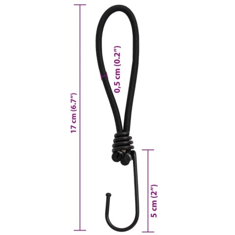 LINKI TRANSPORTOWE, Z HACZYKAMI, 25 SZT., 17 CM