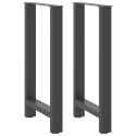 NOGI DO STOŁU BAROWEGO ANTRACYT 2 SZT. 50X(90-91) CM STAL