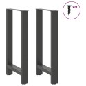 NOGI DO STOŁU BAROWEGO ANTRACYT 2 SZT. 50X(90-91) CM STAL