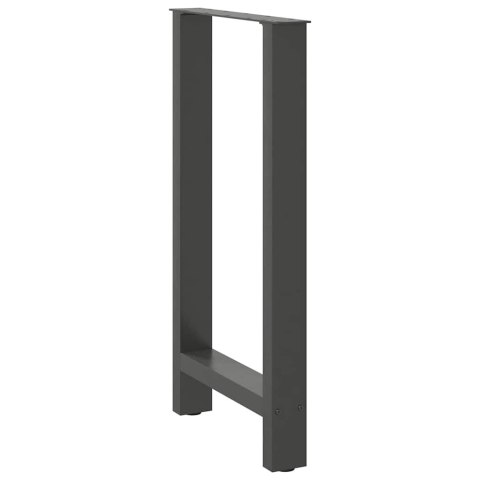 NOGI DO STOŁU BAROWEGO ANTRACYT 2 SZT. 50X(90-91) CM STAL