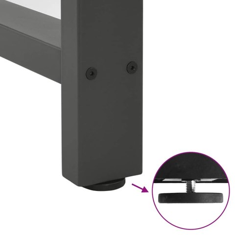 NOGI DO STOŁU BAROWEGO ANTRACYT 2 SZT. 50X(90-91) CM STAL