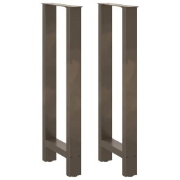 NOGI DO STOŁU BAROWEGO NATURALNA STAL 2 SZT. 40X(100-101) CM STAL