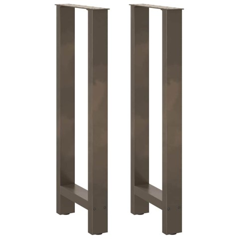 NOGI DO STOŁU BAROWEGO NATURALNA STAL 2 SZT. 40X(100-101) CM STAL