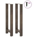 NOGI DO STOŁU BAROWEGO NATURALNA STAL 2 SZT. 40X(100-101) CM STAL