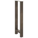 NOGI DO STOŁU BAROWEGO NATURALNA STAL 2 SZT. 40X(100-101) CM STAL