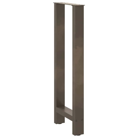 NOGI DO STOŁU BAROWEGO NATURALNA STAL 2 SZT. 40X(100-101) CM STAL
