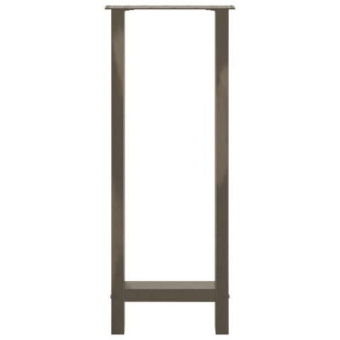 NOGI DO STOŁU BAROWEGO NATURALNA STAL 2 SZT. 40X(100-101) CM STAL