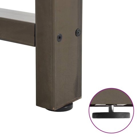 NOGI DO STOŁU BAROWEGO NATURALNA STAL 2 SZT. 40X(100-101) CM STAL
