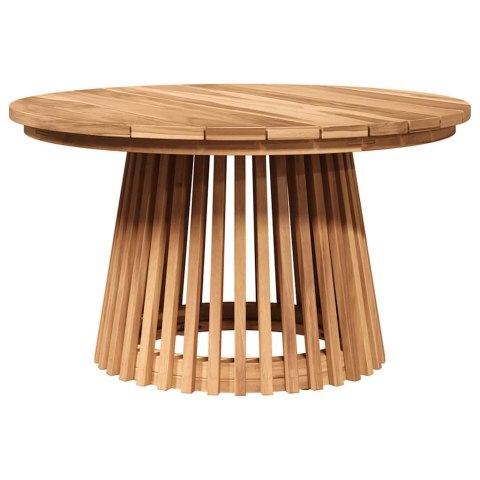 STOLIK BOCZNY BRĄZOWY 70 X 70 X 40 CM LITE DREWNO TEAKOWE