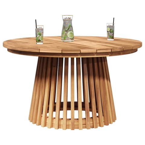 STOLIK BOCZNY BRĄZOWY 70 X 70 X 40 CM LITE DREWNO TEAKOWE