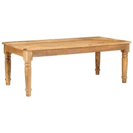 STOLIK KAWOWY BRĄZOWY 110 X 55 X 40 CM DREWNO Z MANGO