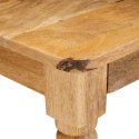 STOLIK KAWOWY BRĄZOWY 110 X 55 X 40 CM DREWNO Z MANGO
