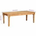 STOLIK KAWOWY BRĄZOWY 110 X 55 X 40 CM DREWNO Z MANGO