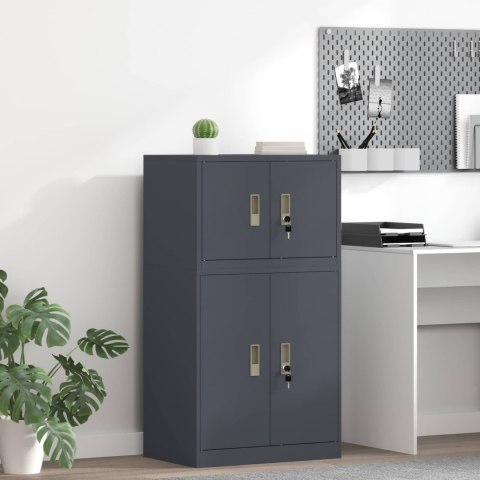 SZAFKA DO PRZECHOWYWANIA ANTRACYT 60 X 40 X 40 CM STAL