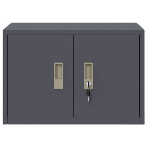 SZAFKA DO PRZECHOWYWANIA ANTRACYT 60 X 40 X 40 CM STAL