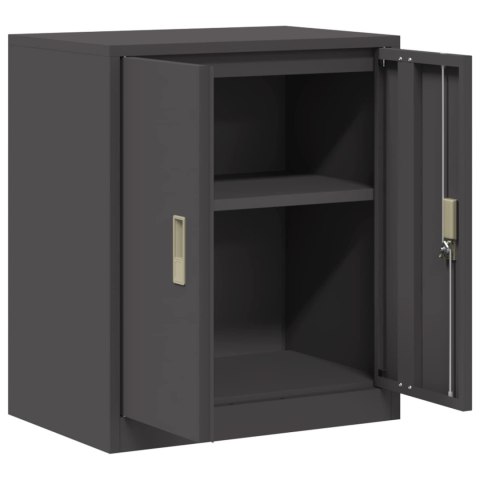 SZAFKA DO PRZECHOWYWANIA CZARNY 60 X 40 X 70 CM STAL