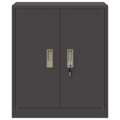 SZAFKA DO PRZECHOWYWANIA CZARNY 60 X 40 X 70 CM STAL