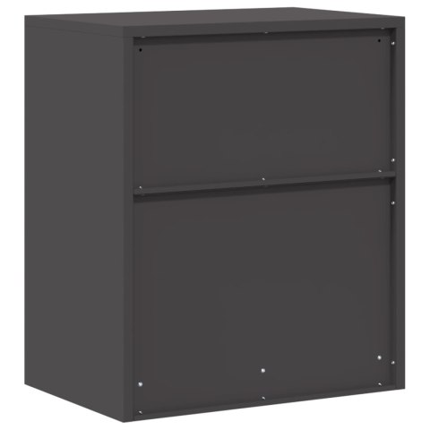 SZAFKA DO PRZECHOWYWANIA CZARNY 60 X 40 X 70 CM STAL