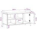 SZAFKA NA BUTY 100 X 39,5 X 55,5 CM DREWNO INŻYNIERYJNE