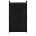 SZAFKA NA BUTY 51 X 36,5 X 93 CM DREWNO INŻYNIERYJNE CZARNY DĄB