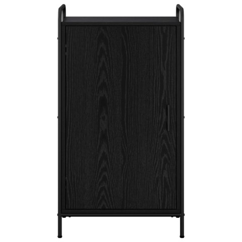 SZAFKA NA BUTY 51 X 36,5 X 93 CM DREWNO INŻYNIERYJNE CZARNY DĄB