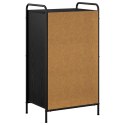 SZAFKA NA BUTY 51 X 36,5 X 93 CM DREWNO INŻYNIERYJNE CZARNY DĄB