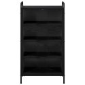 SZAFKA NA BUTY 51 X 36,5 X 93 CM DREWNO INŻYNIERYJNE CZARNY DĄB