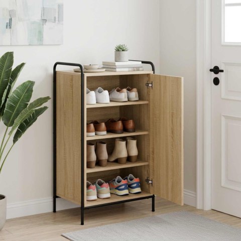 SZAFKA NA BUTY 51 X 36,5 X 93 CM DREWNO INŻYNIERYJNE DĄB SONOMA