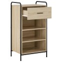 SZAFKA NA BUTY 51 X 36,5 X 93 CM DREWNO INŻYNIERYJNE DĄB SONOMA