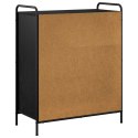 SZAFKA NA BUTY 76 X 36,5 X 93 CM DREWNO INŻYNIERYJNE CZARNY DĄB