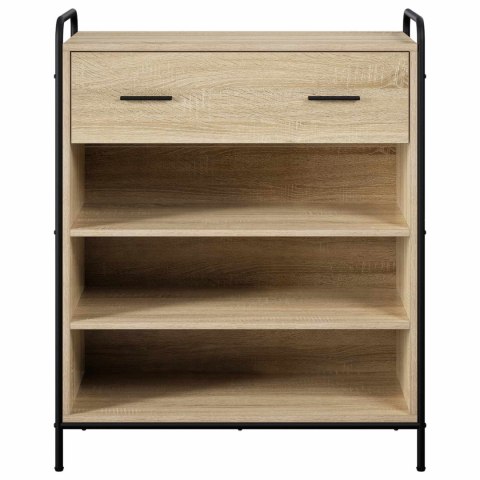 SZAFKA NA BUTY 76 X 36,5 X 93 CM DREWNO INŻYNIERYJNE DĄB SONOMA