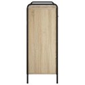 SZAFKA NA BUTY 76 X 36,5 X 93 CM DREWNO INŻYNIERYJNE DĄB SONOMA