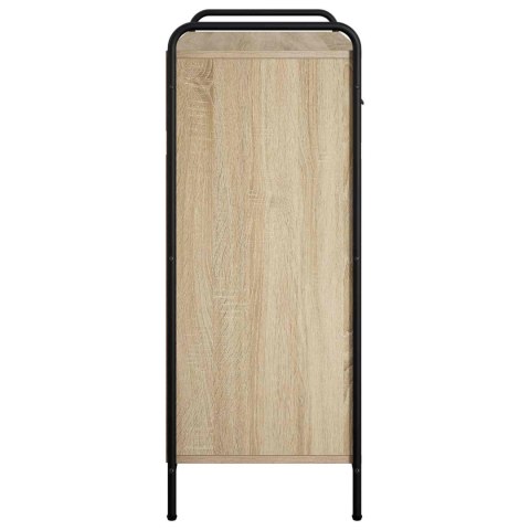 SZAFKA NA BUTY 76 X 36,5 X 93 CM DREWNO INŻYNIERYJNE DĄB SONOMA