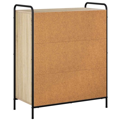 SZAFKA NA BUTY 76 X 36,5 X 93 CM DREWNO INŻYNIERYJNE DĄB SONOMA