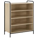 SZAFKA NA BUTY 76 X 36,5 X 93 CM DREWNO INŻYNIERYJNE DĄB SONOMA