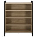 SZAFKA NA BUTY 76 X 36,5 X 93 CM DREWNO INŻYNIERYJNE DĄB SONOMA