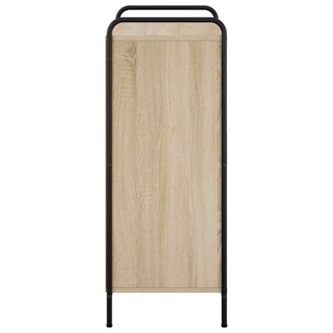 SZAFKA NA BUTY 76 X 36,5 X 93 CM DREWNO INŻYNIERYJNE DĄB SONOMA