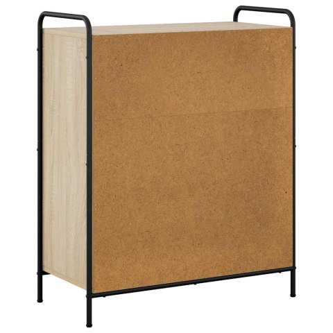 SZAFKA NA BUTY 76 X 36,5 X 93 CM DREWNO INŻYNIERYJNE DĄB SONOMA