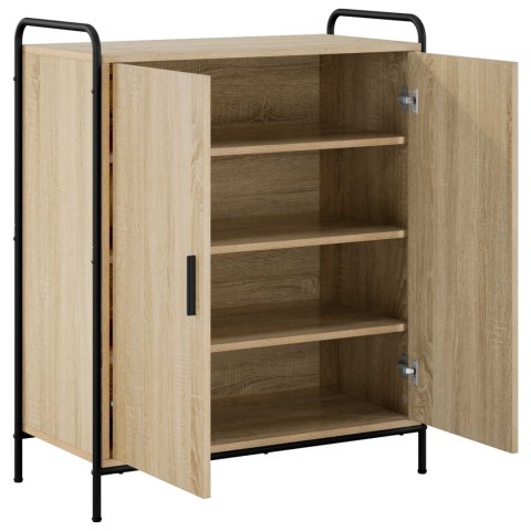 SZAFKA NA BUTY 76 X 36,5 X 93 CM DREWNO INŻYNIERYJNE DĄB SONOMA
